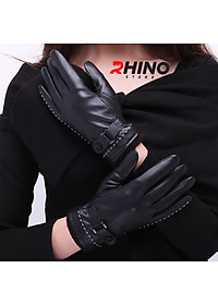 Găng tay da nam nữ chống nước cảm ứng điện thoại Rhino G903 Găng tay đi xe máy lót nỉ Siêu Ấm