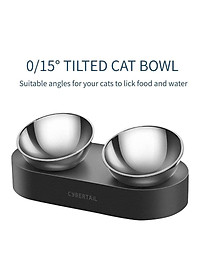 Bát ăn đôi inox chống gù lưng Petkit- HeLiPet