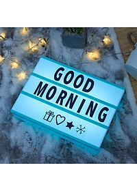 Hộp đèn led gắn chữ cái trang trí size A4 cực đáng yêu