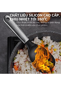 Muỗng rang silicon DandiHome cao cấp chịu nhiệt cực tốt dùng để nấu ăn