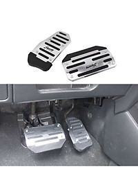BỘ 2 MIẾNG ỐP CHÂN GA CHÂN PHANH INOX XE SỐ TỰ ĐỘNG