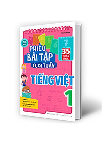 Combo 2 Cuốn Phiếu Bài Tập Cuối Tuần Toán Và Tiếng Việt 1