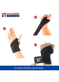 Băng bảo vệ cổ tay ,Tập gym, cầu lông, tennis... Bó cổ tay Chống chấn thương KUNOSPORT