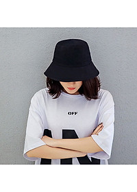 Mũ rộng vành trơn đơn giản dễ phối đồ, vành rộng chống nắng, chất liệu vải mềm mại, thoải mái - Hạnh Dương