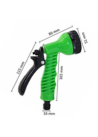 Vòi Phun Nước Tăng Áp 7 Chế Độ Tưới Cây, Rửa Xe Tiện Lợi Đa Năng- Chính Hãng 