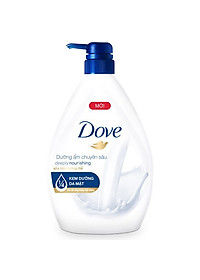 Single Sữa Tắm dưỡng thể 900g Dove Dưỡng ẩm chuyên sâu Deeply Nourishing với 1/4 kem dưỡng da mặt