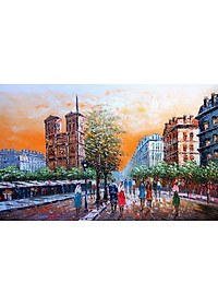 Bộ tranh xếp hình cao cấp 1000 mảnh ghép – Chiều Paris (50x79cm)