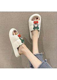  Dép bánh mỳ nữ, dép quai ngang HOẠT HÌNH CHUỘT, MÈO, GẤU siêu đáng yêu