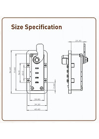 Khoá số DL12 công nghệ Singapore dành cho Tủ Locker gỗ (Locker & Lock)