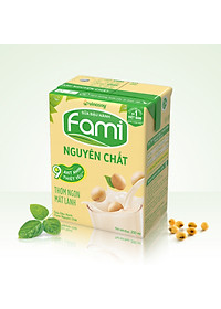 Thùng Sữa đậu nành Vinasoy Fami nguyên chất (200ml x 36 Hộp)