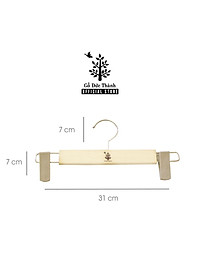 Máng quần có 2 kẹp nhựa (bộ 5 cái) | Gỗ Đức Thành - 08101