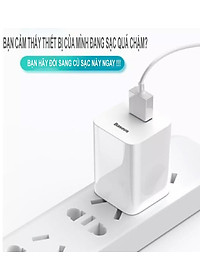 Cóc củ sạc nhanh Qualcomm QC 3.0 thông minh hiệu Baseus (Sạc nhanh QC 3.0, 24W) - Hàng chính hãng 