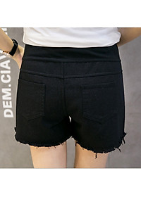 Quần sooc jean bầu trơn AZ02401