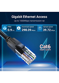 Dây cáp mạng Lan Cat6 Dẹt Vention 0.5m/1m/1.5m/ 5m tốc độ cao - Hàng chính hãng