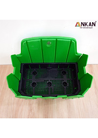 Chậu Nhựa Trồng Cây ANKAN Để Treo Ban Công, Treo Tường, Ngoài Trời, Sân Vườn, Kích Thước 24 x 19cm, Nhựa Cao Cấp
