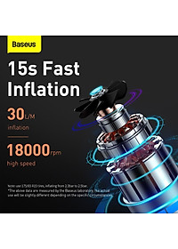Máy bơm lốp xe hơi kỹ thuật số thông minh Baseus Mini Air Compressor 12V 150PSI (hàng chính hãng)