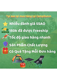 Bàn dã ngoại cắm trại Naturehike campoutvn xếp gấp gọn NH16Z016 du lịch khung nhôm nhẹ bề mặt chắc chắn A104