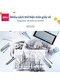 Giấy Vẽ Chuyên Dụng Deli 265X380Mm - 110/160/180Gsm, 20 Tờ - 1 Quyển - 73607/73611/73613