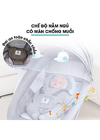 Nôi ru ngủ thư giãn kết hợp ghế ngồi đọc sách cho bé có nhạc Mastela 8104/8106 - điều khiển từ xa - kết hợp Bluetooth