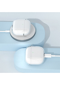 Ốp Case TPU Trong Suốt Dành Cho Airpods 4/ Airpods Pro 3, chống ố vàng, chống sốc kèm móc treo_ Hàng chính hãng