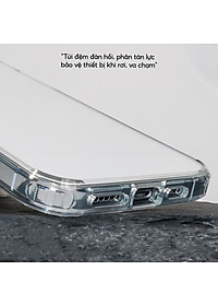 Ốp lưng giảm sốc chống va đập chống ố vàng cho iPhone 15 Pro Max / 15 Pro / 15 Plus / iP 15 hiệu X-level ICE Crystal trang bị đệm khí ẩn bốn góc, Mặt lưng PC chống ố vàng - Hàng nhập khẩu