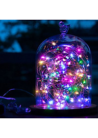 Dây Đèn Trang Trí Lung Linh 10m 100 bóng đầu ghim cao cấp