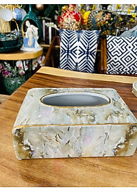 HỘP ĐỰNG GIẤY ĂN BẮNG SỨ VÂN ĐÁ CAO CẤP - VD62