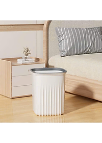 Thùng rác, thùng rác nhựa, chất liệu nhựa PP cao cấp - Chịu lực tốt - Có vòng áp suất cố định túi rác - Thay túi rác dễ dàng - Màu trắng - Nhỏ - Vừa - Lớn