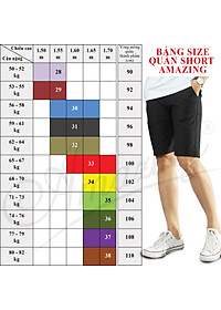 Big size, short caro nhí lưng thun unisex, quần sọt nam thương hiêu Amazing, phong cách thể thao
