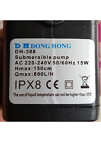 Bơm chìm hồ cá 15w + cụm 12 đèn LED