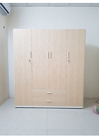 Tủ áo 4 cánh 2 ngăn kéo chất lượng loại I Juno Sofa 1m6 x 1m8