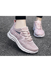 Giày thể thao nữ, giày chạy bộ đế êm nhẹ, thoáng khí đế cao su đúc, chống trơn trượt hạn chế mòn  – GNU1004A