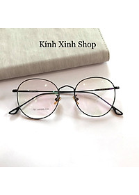 Kính Mắt Tròn Kim Loại Phong Cách Vintage Chống Ánh Sáng Xanh - Kính Xinh