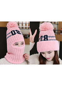 Mũ len, nón len 2 phong cách tua rua số 08 A011