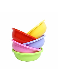 Combo 5 Thau nhựa tròn Chấn Thuận Thành đựng đồ, rửa rau củ - hàng Việt Nam Chất Lượng Cao 24x8.2 cm (nhiều màu) - TN2T420-5