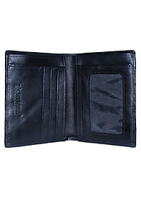 Ví Nam Da Cá Sấu Kiểu Đứng Huy Hoàng HT2228 (12.5 x 10 cm) - Đen