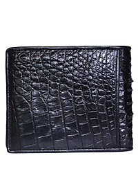 Ví Nam Da Cá Sấu Huy Hoàng HT2219 (12.5 x 10 cm) - Đen