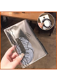 SET 100 DÂY THUN CỘT TÓC SIÊU DAI SIÊU BỀN CÓ TÚI ZIP