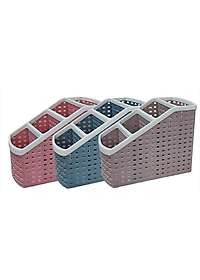 Khay nhựa mini để bàn 4 ngăn dùng đựng bút, để bàn, đựng đồ văn phòng phẩm, mỹ phẩm, ..đồ dùng đa năng phù hợp bàn làm việc, phòng tắm , nhà bếp tiện ích - HENRYSA ( Giao màu ngẫu nhiên)