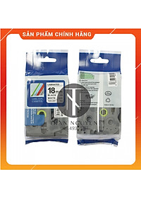 Nhãn In đa lớp Tz2-241 - Đen nền trắng 18mm x 8m - Hàng nhập khẩu