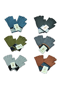 Găng Tay Bao Tay Len Hở Ngón Giữ Ấm Chống Nắng Phong Cách Đơn Giản Cho Nữ