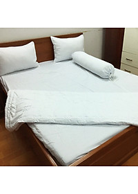 Mền chần gòn Cotton Cao cấp A (1m6 x 2m) - Chất liệu 100% Cotton thấm hút tốt, đường may tỉ mỉ - Màu trắng