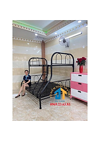 Giường sắt 2 tầng trên 1m2 dưới 1m6 Đại Thành