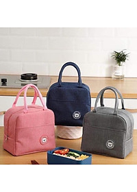 Túi Giữ Nhiệt Đựng Hộp Cơm 2 Ngăn – Có Khoá Kéo 3 Lớp Giữ Nhiệt Cao Cấp Kiểu Xuất Nhật Sang Trọng Tiện Lợi - Chống Thấm Nước Hàng Loại 1 Chính Hãng MINIIN