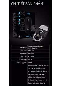 Chuột Logitech G Pro X Superlight - Hàng chính hãng