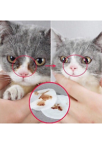 Bông lau vết ố mắt / Bông vệ sinh tai cho chó mèo