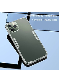 Ốp lưng silicon dẻo trong suốt cho iPhone 13 Pro hiệu Nillkin mỏng 0.6mm - hàng chính hãng