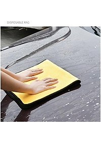 Khăn lau tay nhà bếp siêu thấm có móc treo chất liệu mềm mịn an toàn, màu vàng xanh xám