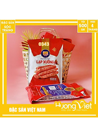 Đặc Sản Sóc Trăng - Lạp Xưởng Nạc Tân Huê Viên 500G Sóc Trăng Hút Chân Không, Thịt Lạp Sườn Heo Mai Quế Lộ Thơm Ngon Đậm Vị Truyền Thống