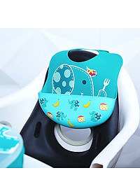 Yếm silicon ăn dặm cổ dán cho bé Marcus & Marcus, từ 6 tháng